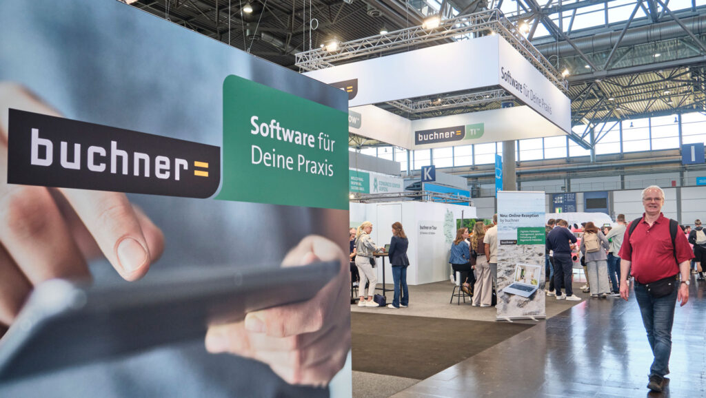 Messestand der Buchner GmbH auf Therapie Leipzig.