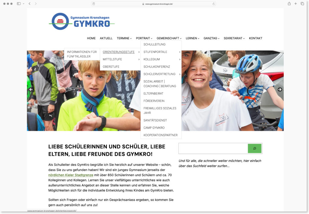 Menu Gymnasium Kronshagen